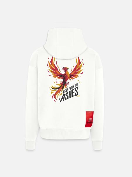 Rise From The Ashes - Zip Hoodie - made by SPREAD - OFF WHITE