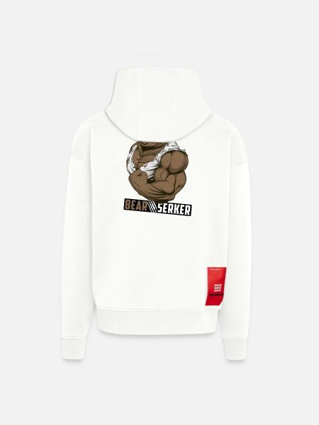 Bearserker - Zip Hoodie - made by SPREAD - OFF WHITE