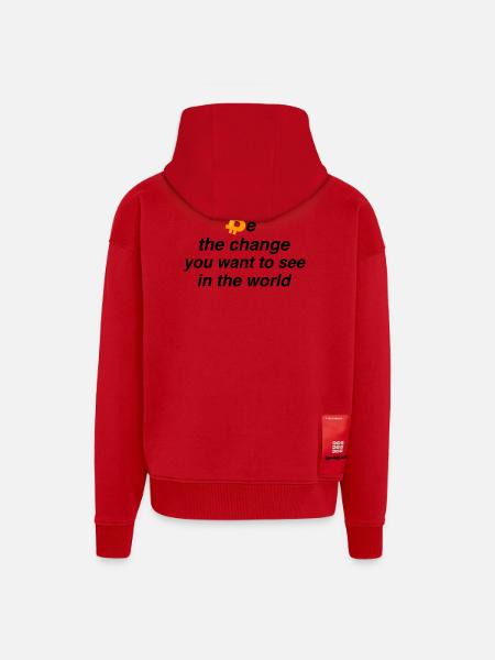 Be the change - Zip Hoodie - made by SPREAD - Rot