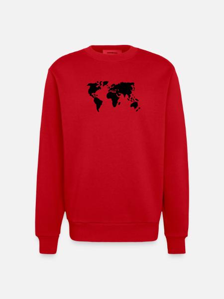 Welt - Heavyweight Oversized Organic Crew Neck Made in EU - Rot