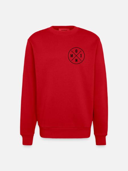 MOIN - Heavyweight Oversized Organic Crew Neck Made in EU - Rot