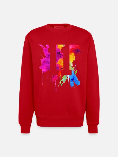 11 ANS 11E ANNIVERSAIRE - Sweat bio épais oversize fabriqué en UE - rouge