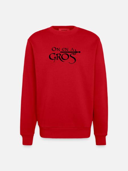 On en a gros - Sweat bio épais oversize fabriqué en UE - rouge