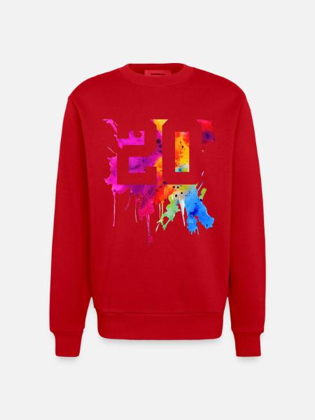 20 ANS 20 ANNIVERSAIRE - Sweat bio épais oversize fabriqué en UE - rouge