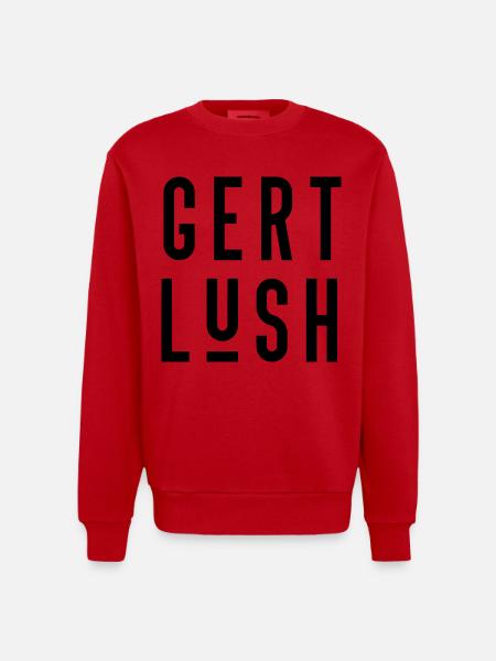 Bristol Dialect Gert Lush - Heavyweight Oversized Organic Crew Neck Made in EU - red