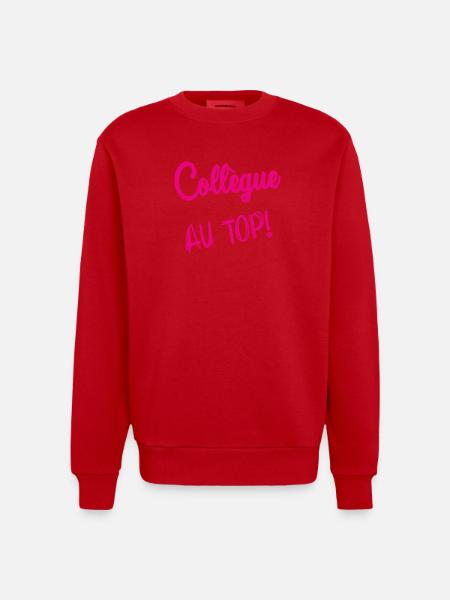 RETIREMENT. RETIREMENT. RETIRED. RETIREMENT - Heavyweight Oversized Organic Crew Neck Made in EU - red