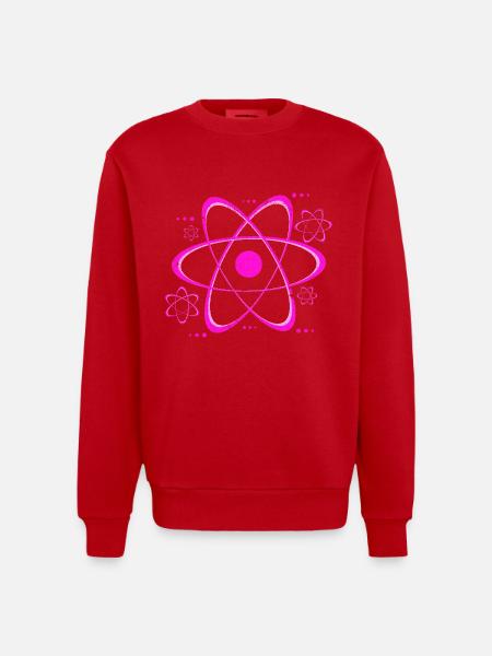 Physiker - Heavyweight Oversized Organic Crew Neck Made in EU - Rot