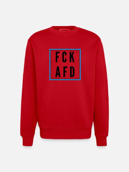AFD Nein Danke! - Heavyweight Oversized Organic Crew Neck Made in EU - Rot