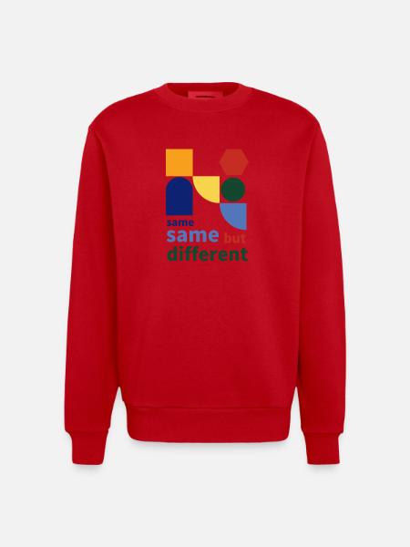 same same but different - Heavyweight Oversized Organic Crew Neck Made in EU - Rot