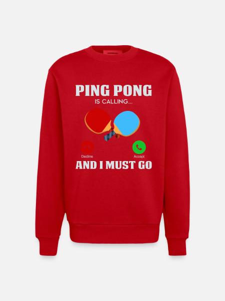 Ping-pong - Sweat bio épais oversize fabriqué en UE - rouge