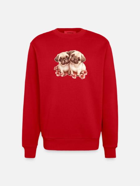 Carlin - Sweat bio épais oversize fabriqué en UE - rouge
