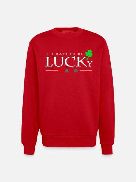 Poker - Heavyweight Oversized Organic Crew Neck Made in EU - Rot