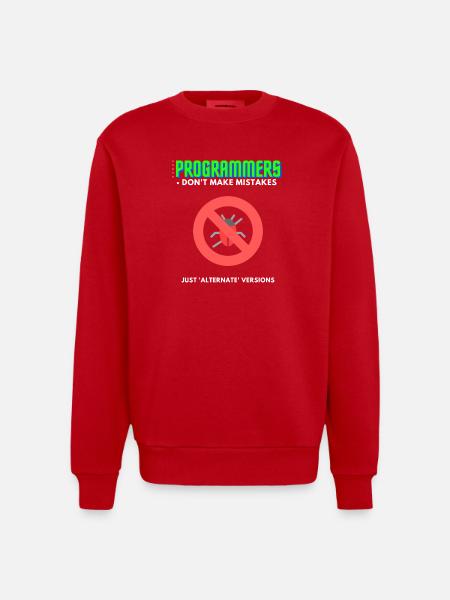 Programmierer Debugging T-Shirt Herren - Heavyweight Oversized Organic Crew Neck Made in EU - Rot