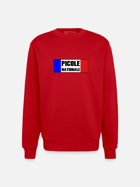 Picole Nationale - Sweat bio épais oversize fabriqué en UE - rouge