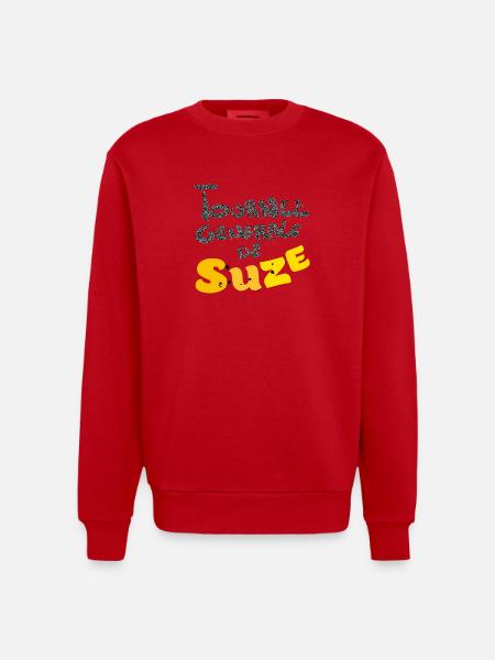 Suzee funny - Sweat bio épais oversize fabriqué en UE - rouge