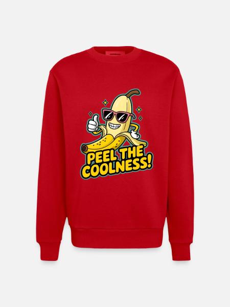 Pelez la fraîcheur ! - Sweat bio épais oversize fabriqué en UE - rouge