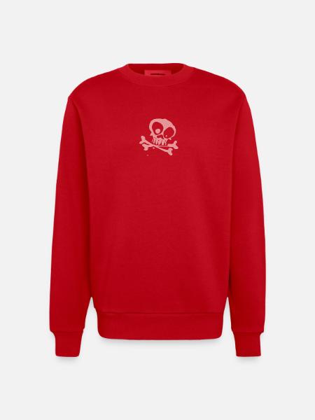 bone - Heavyweight Oversized Organic Crew Neck Made in EU - Rot