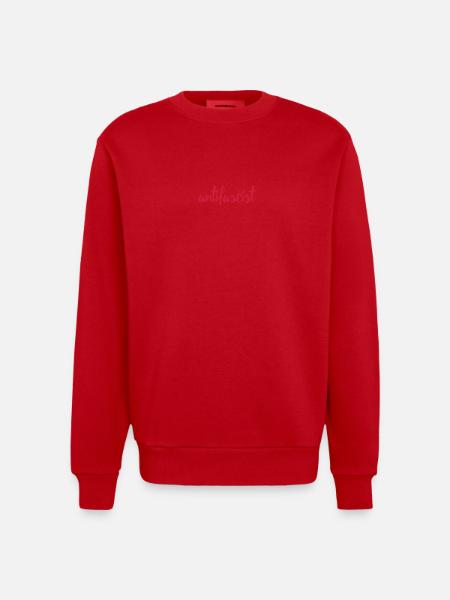 Always Antifascist - Heavyweight Oversized Organic Crew Neck Made in EU - Rot