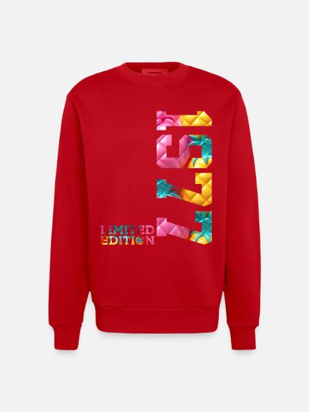 49E ANNIVERSAIRE ÉDITION LIMITÉE 1977 - Sweat bio épais oversize fabriqué en UE - rouge
