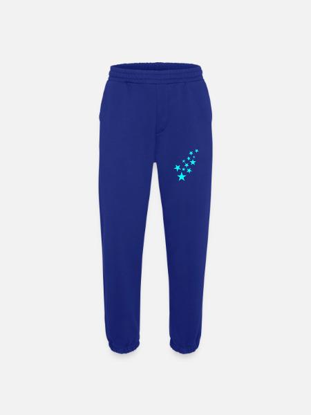 Star asterisk pattern icon - Heavyweight Jogging Pants - made by SPREAD - Iconic Blue