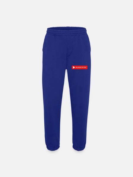 Subscribe Button Click Icon Design - Heavyweight Jogging Pants - made by SPREAD - Iconic Blue