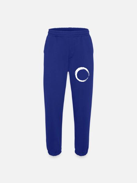 Circle line icon white - Heavyweight Jogging Pants - made by SPREAD  - Iconic Blue