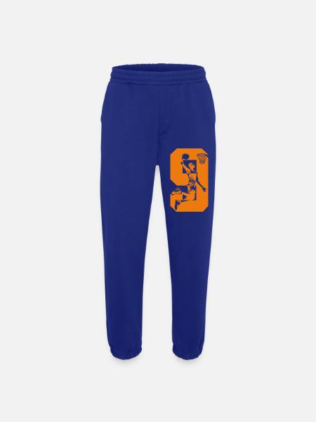 NUMBER 9 BASKETBALL 9TH BIRTHDAY - Heavyweight Jogging Pants - made by SPREAD - Iconic Blue