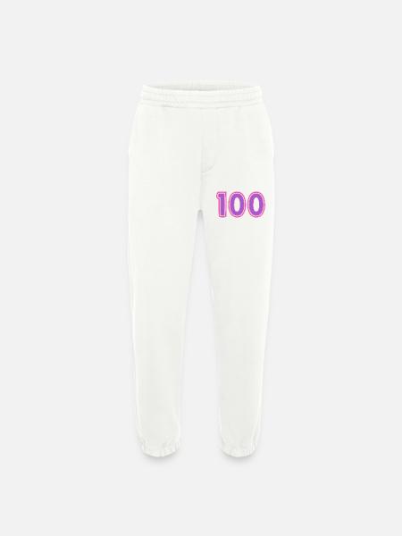 100. 100 YEARS. 100th ANNIVERSARY - Heavyweight Jogging Pants - made by SPREAD  - OFF WHITE