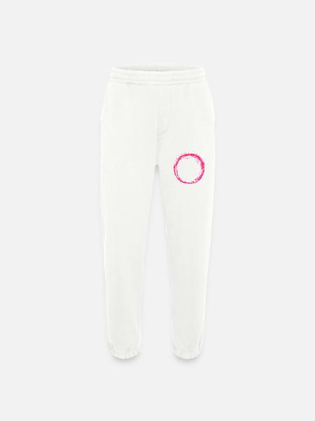 Circle pink - Heavyweight Jogging Pants - made by SPREAD  - OFF WHITE