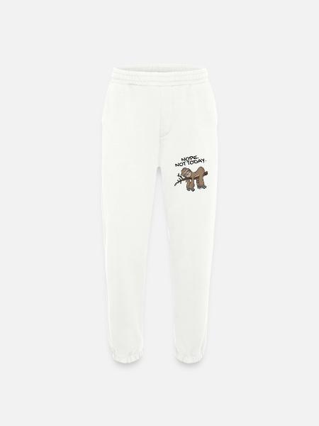 Sloth Nope not today - Heavyweight Jogging Pants - made by SPREAD  - OFF WHITE