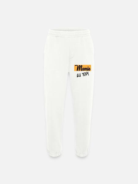 MAMIE - Pantalon de jogging bio épais fabriqué en UE - OFF WHITE