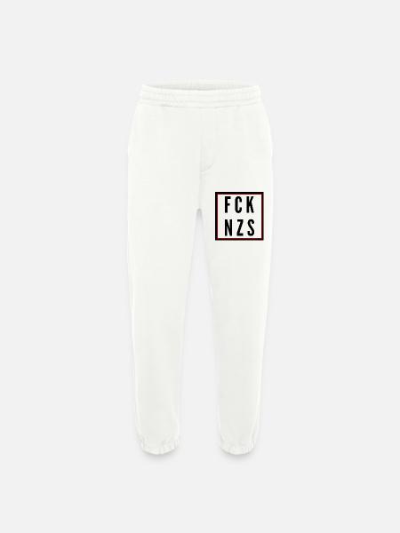 Fuck Naz*s - Heavyweight Jogging Pants - made by SPREAD - OFF WHITE
