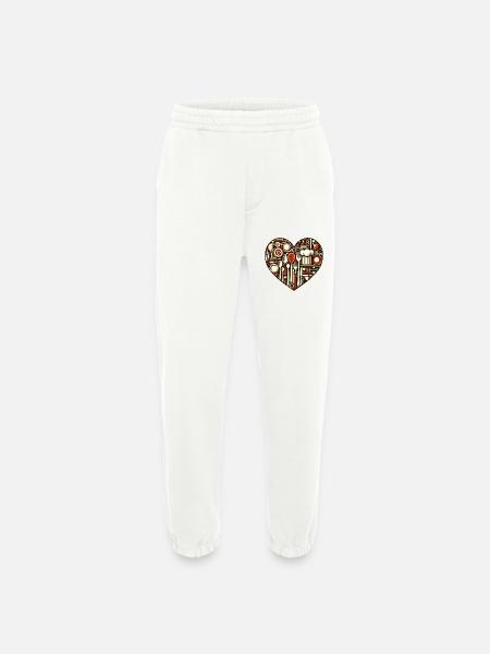 Küchenliebe Herz - Heavyweight Jogginghose - made by SPREAD - OFF WHITE