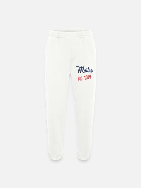 MASTER AT THE TOP - Heavyweight Jogging Pants - made by SPREAD - OFF WHITE