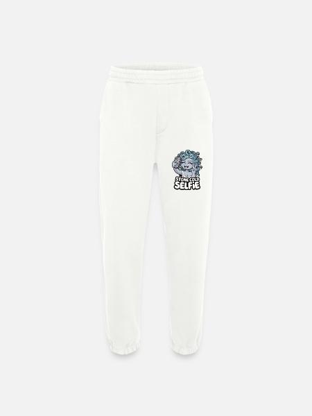 Stone Cold Selfie - Heavyweight Jogging Pants - made by SPREAD - OFF WHITE