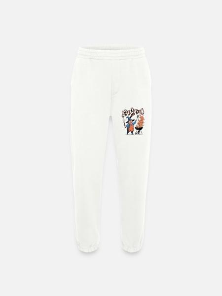 AbraKa-Dad-Bra ! - Pantalon de jogging bio épais fabriqué en UE - OFF WHITE
