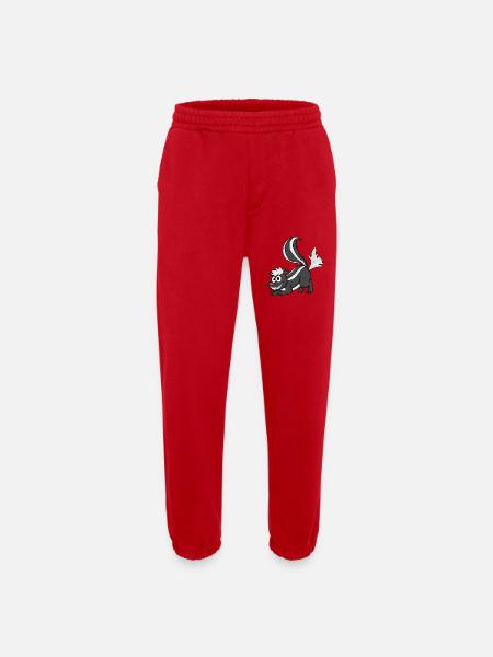 moufette - Pantalon de jogging bio épais fabriqué en UE - rouge
