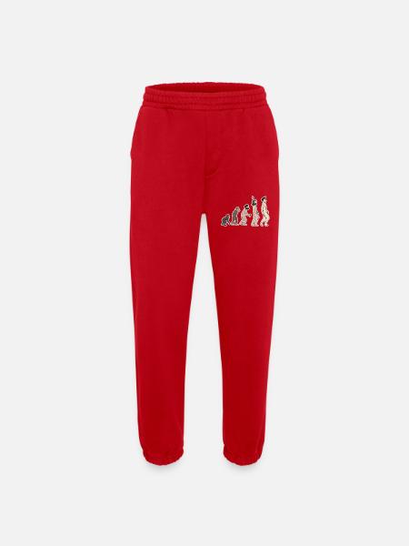 évolution - Pantalon de jogging bio épais fabriqué en UE - rouge