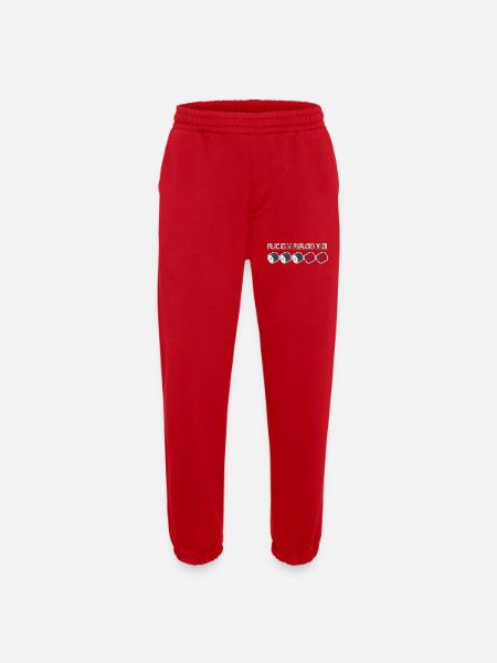 Recharging Pixel Sushi - Heavyweight Jogging Pants - made by SPREAD  - red