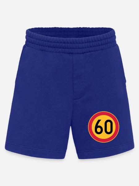 60 limit / speed limit - Heavyweight Shorts - made by SPREAD - Iconic Blue