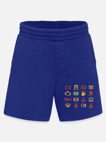 Car indicator lights - Heavyweight Shorts - made by SPREAD - Iconic Blue