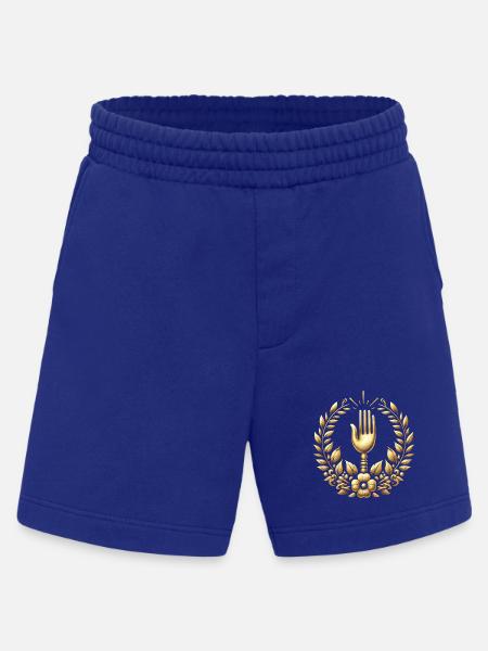 Gourmet Fork Logo - Heavyweight Shorts - made by SPREAD  - Iconic Blue