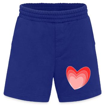 VALENTINSTAG. ICH LIEBE DICH. ICH LIEBE DICH. LIEBE. LIEBE - Heavyweight Shorts - made by SPREAD  - Iconic Blue - Vorne