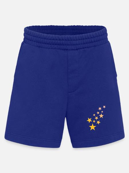Star asterisk pattern starry sky - Heavyweight Shorts - made by SPREAD - Iconic Blue