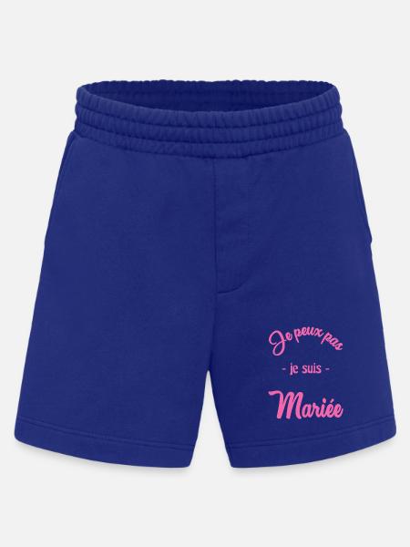 I CAN'T I'M MARRIED - Heavyweight Shorts - made by SPREAD  - Iconic Blue
