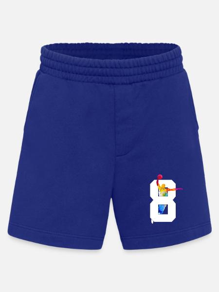 NUMBER 8 BASKETBALL 8TH BIRTHDAY - Heavyweight Shorts - made by SPREAD - Iconic Blue