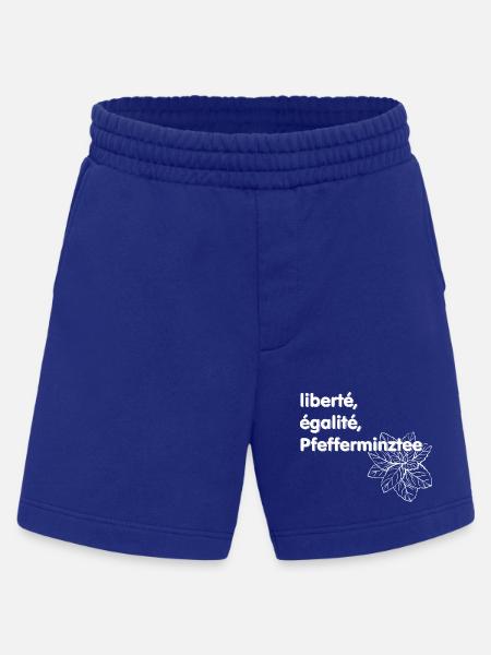 Liberté Egalité Pfefferminztee - Heavyweight Shorts - made by SPREAD - Iconic Blue