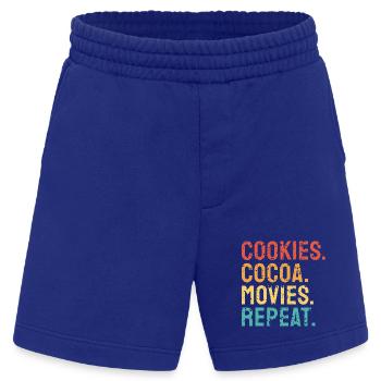 Cookies Cocoa Filme wiederholen Weihnachten - Heavyweight Shorts - made by SPREAD  - Iconic Blue - Vorne