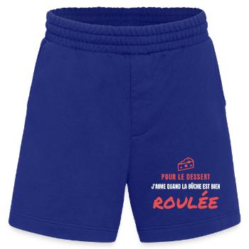Dessert Bûche Bien Roulée Humor Weihnachten - Heavyweight Shorts - made by SPREAD  - Iconic Blue - Vorne