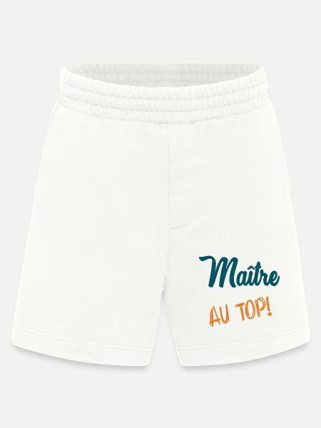 MAITRE - Short bio épais fabriqué en UE - OFF WHITE